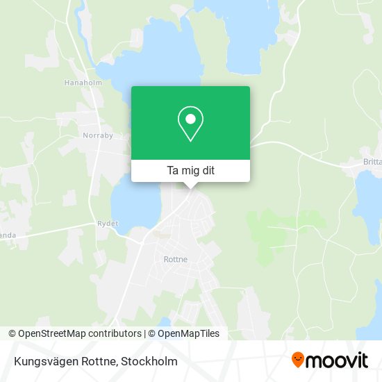 Kungsvägen Rottne karta