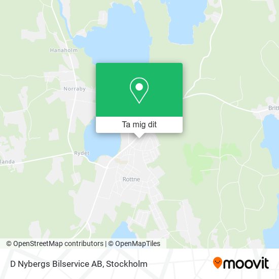 D Nybergs Bilservice AB karta