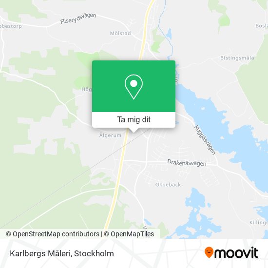 Karlbergs Måleri karta