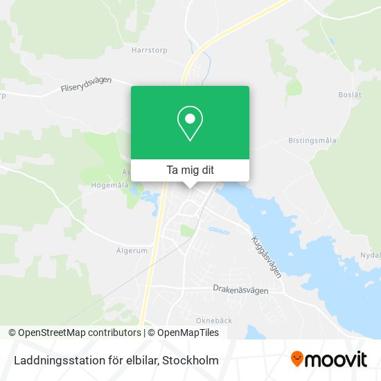 Laddningsstation för elbilar karta