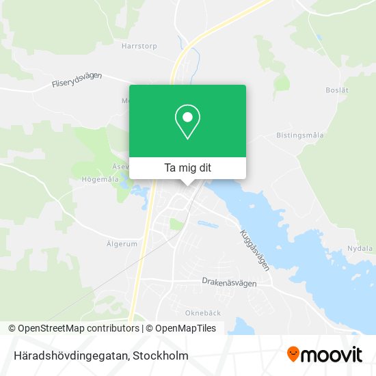 Häradshövdingegatan karta