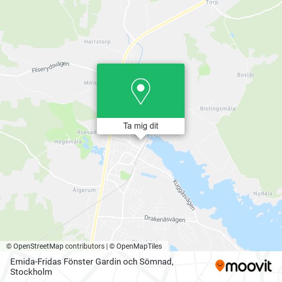 Emida-Fridas Fönster Gardin och Sömnad karta