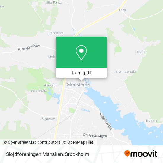 Slöjdföreningen Månsken karta