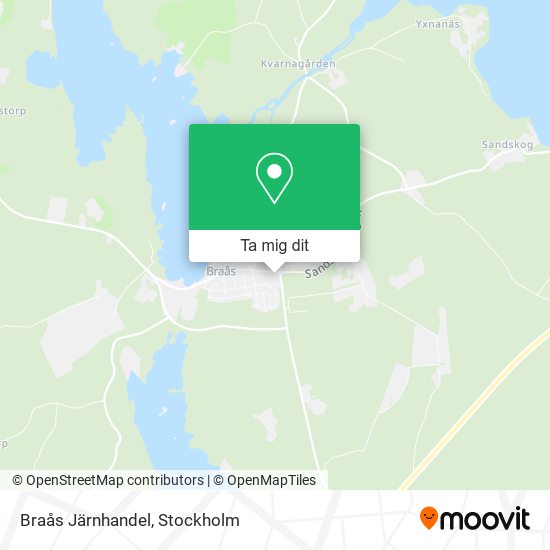 Braås Järnhandel karta