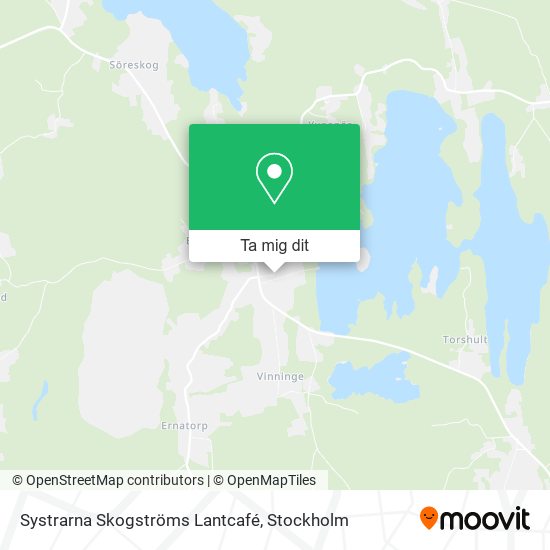 Systrarna Skogströms Lantcafé karta