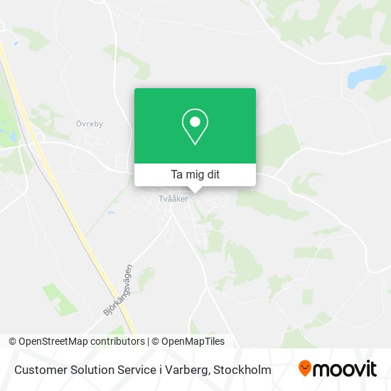 Customer Solution Service i Varberg karta