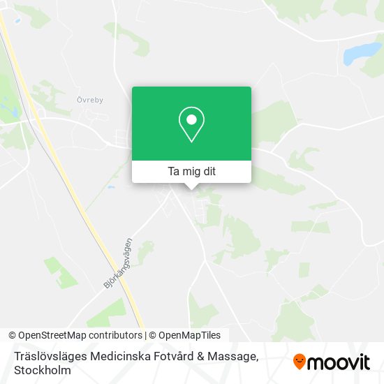Träslövsläges Medicinska Fotvård & Massage karta