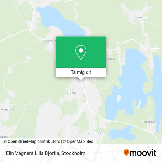 Elin Vägners Lilla Björka karta