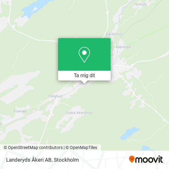 Landeryds Åkeri AB karta
