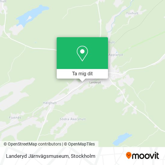 Landeryd Järnvägsmuseum karta