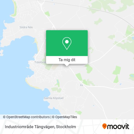 Industriområde Tångvägen karta