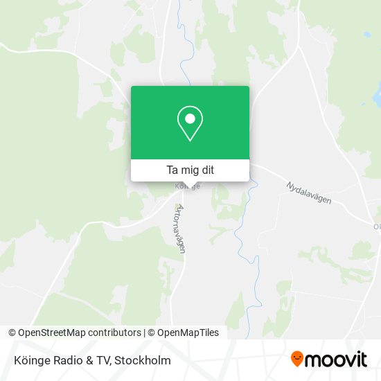 Köinge Radio & TV karta