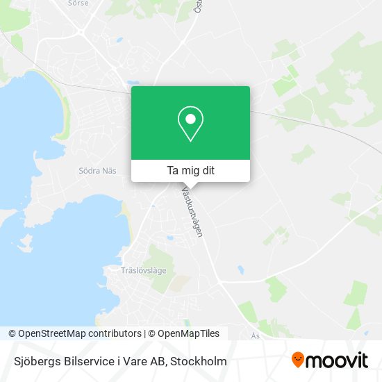 Sjöbergs Bilservice i Vare AB karta