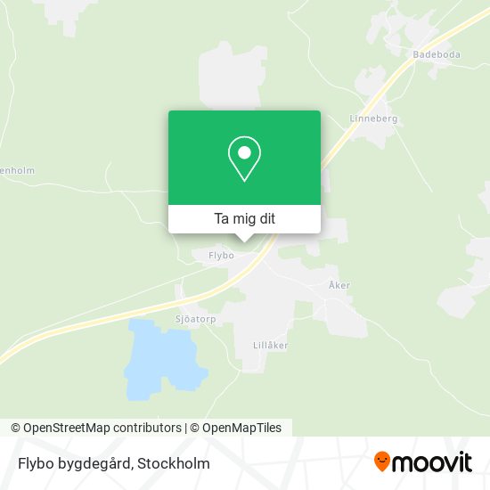 Flybo bygdegård karta