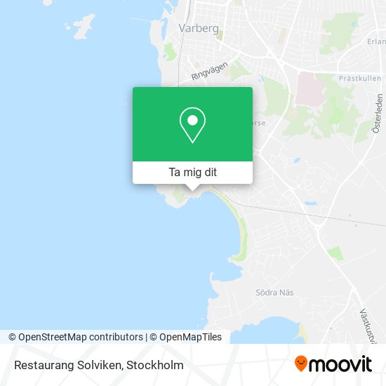 Restaurang Solviken karta