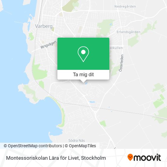Montessoriskolan Lära för Livet karta