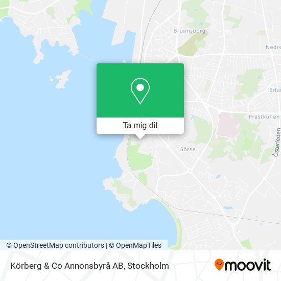 Körberg & Co Annonsbyrå AB karta