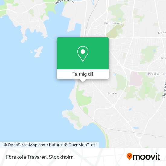 Förskola Travaren karta