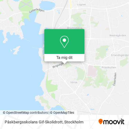 Påskbergsskolans Gif-Skolidrott karta