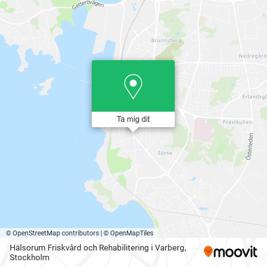 Hälsorum Friskvård och Rehabilitering i Varberg karta