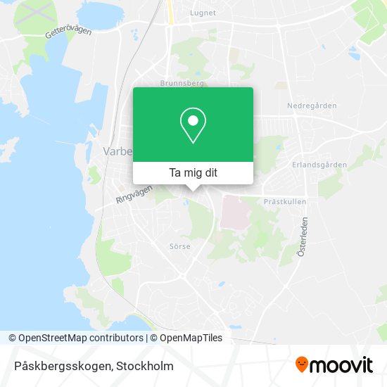 Påskbergsskogen karta