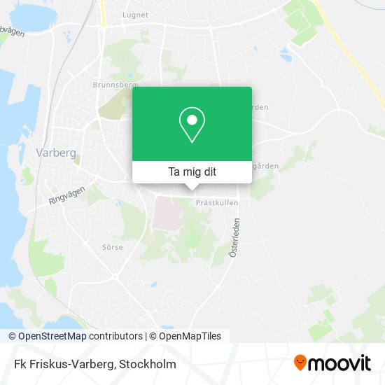 Fk Friskus-Varberg karta