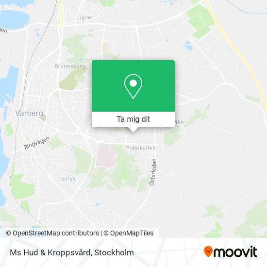 Ms Hud & Kroppsvård karta