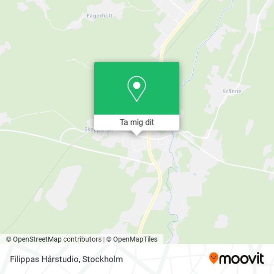 Filippas Hårstudio karta