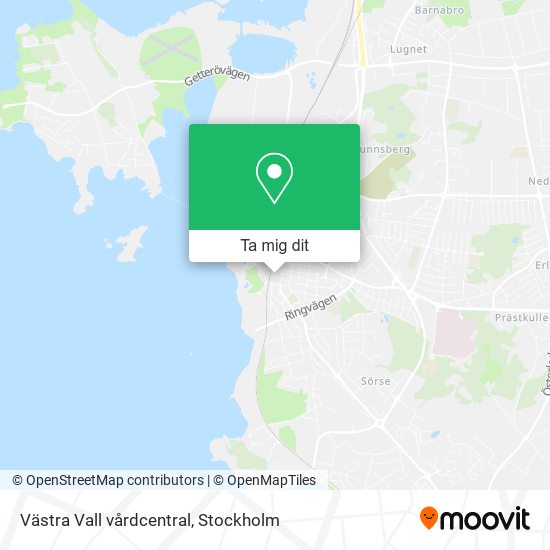 Västra Vall vårdcentral karta