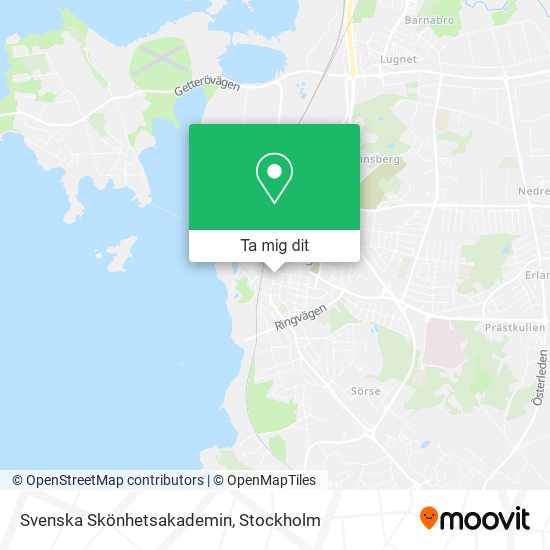 Svenska Skönhetsakademin karta