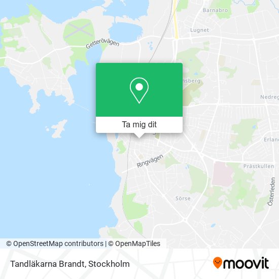 Tandläkarna Brandt karta
