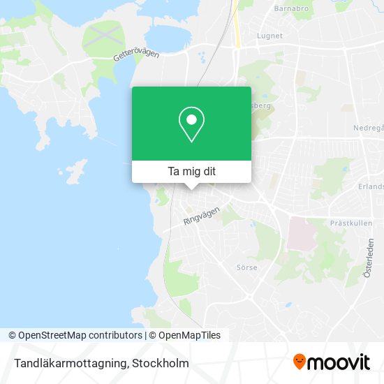 Tandläkarmottagning karta