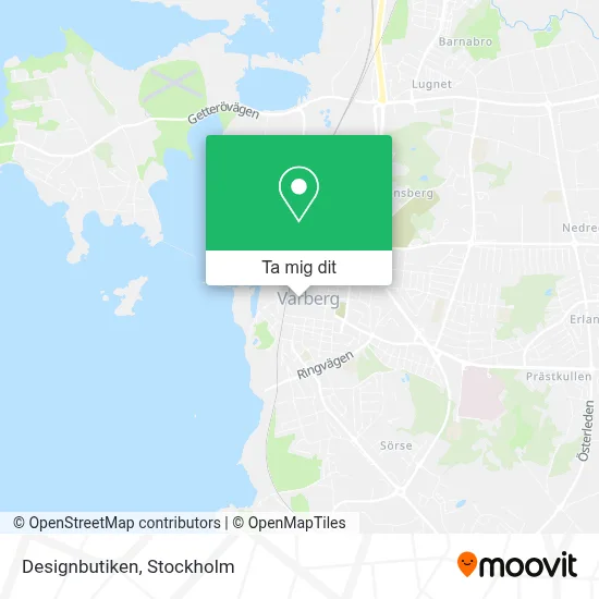 Designbutiken karta