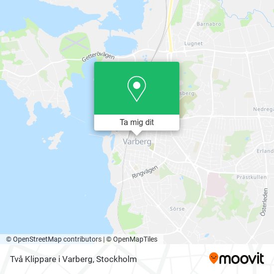 Två Klippare i Varberg karta