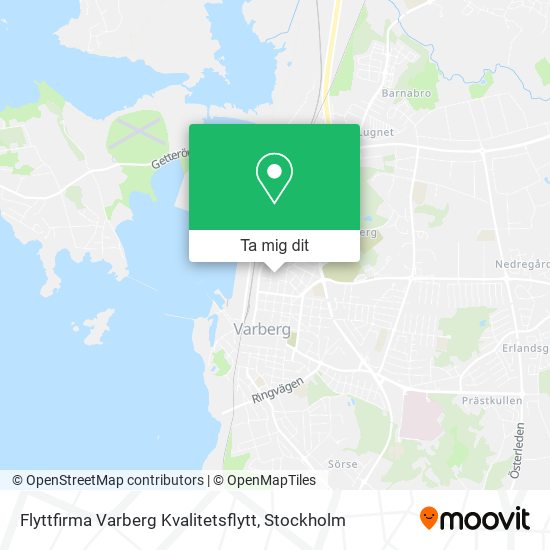 Flyttfirma Varberg Kvalitetsflytt karta