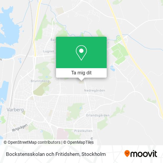 Bockstensskolan och Fritidshem karta