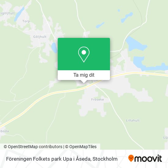 Föreningen Folkets park Upa i Åseda karta