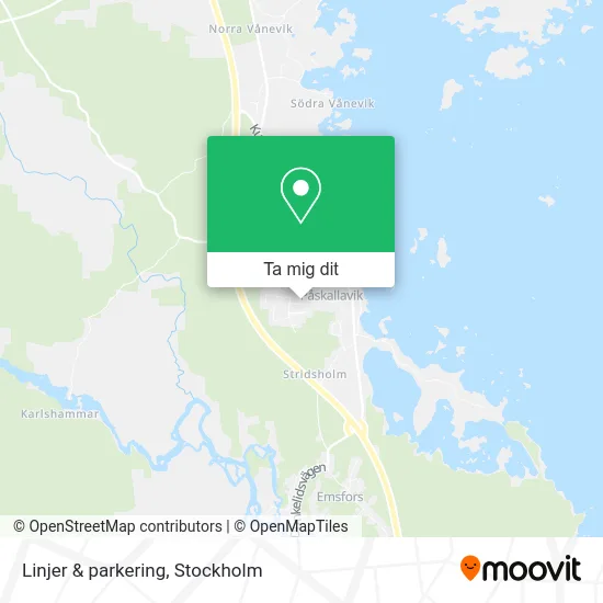 Linjer & parkering karta