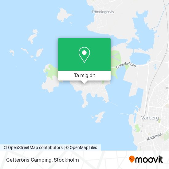 Getteröns Camping karta