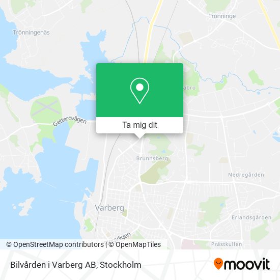 Bilvården i Varberg AB karta