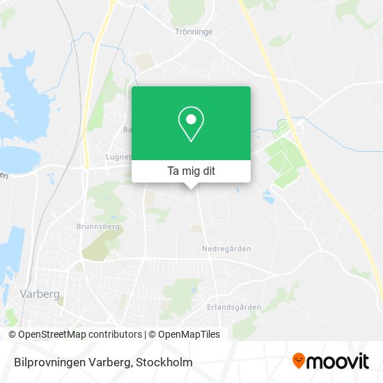 Bilprovningen Varberg karta