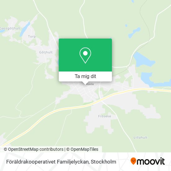 Föräldrakooperativet Familjelyckan karta