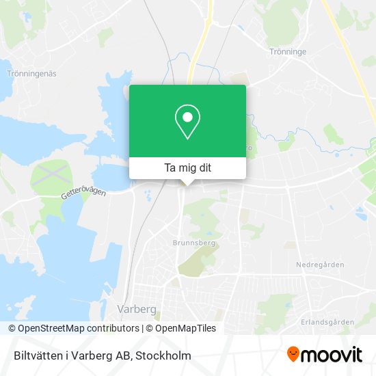 Biltvätten i Varberg AB karta