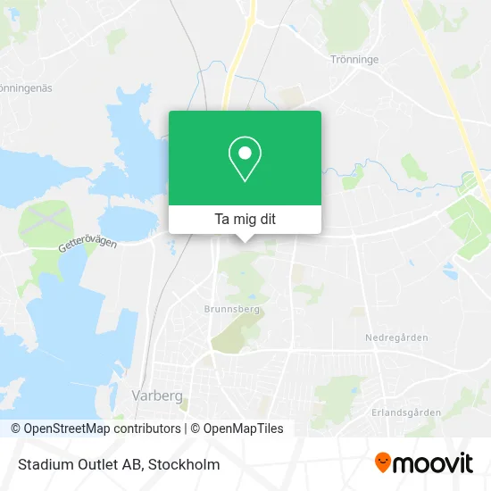 Stadium Outlet AB karta