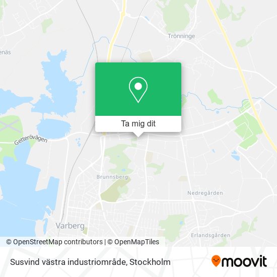 Susvind västra industriområde karta