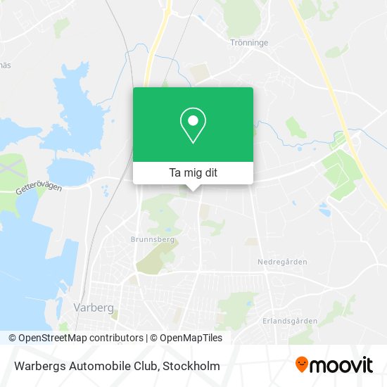 Warbergs Automobile Club karta