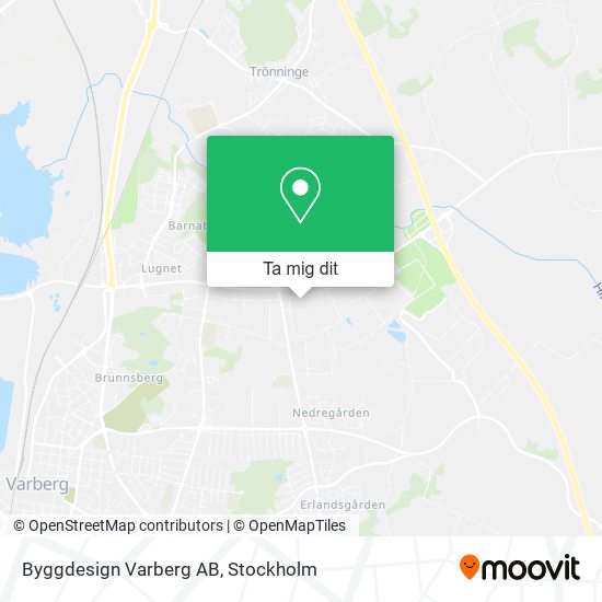 Byggdesign Varberg AB karta