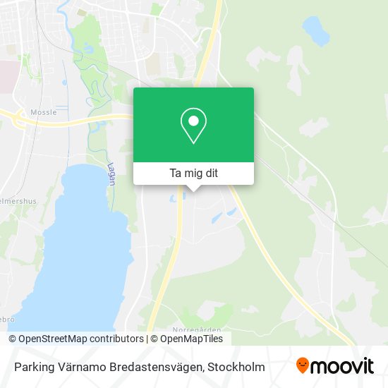 Parking Värnamo Bredastensvägen karta