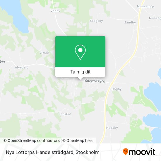 Nya Löttorps Handelsträdgård karta