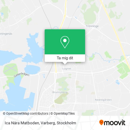 Ica Nära Matboden, Varberg karta